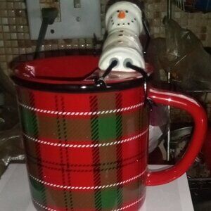 Scentsy Melt My Heart Full Size Element Wax Warmer Snowman Winter Holiday